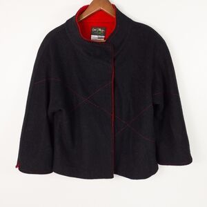 Vintage Carol Patterson Wool Blend Jacket Cropped Size Small